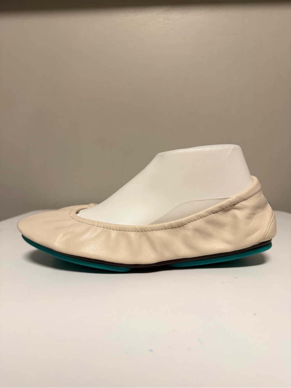 Tieks Cream Soft Leather Foldable Ballet Flats Women’s US 9